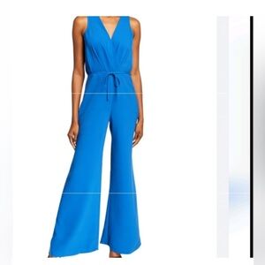 Likely Royal Blue Halter Jumpsuit with Wide-Leg Design new with tags size 0